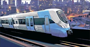 Artist impression of train